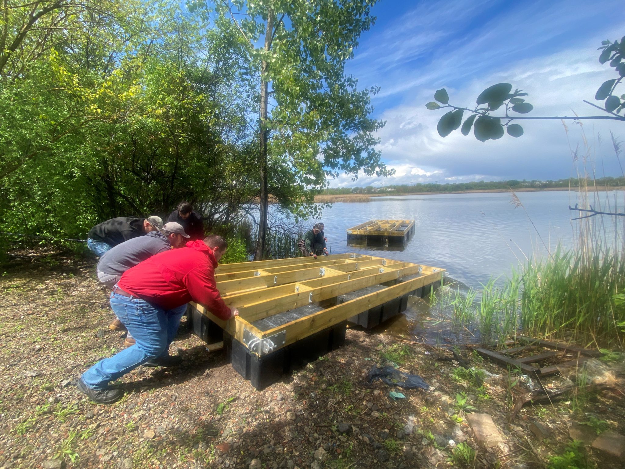 Kearny Marsh Artificial Floating Island Initiative Taking Shape The